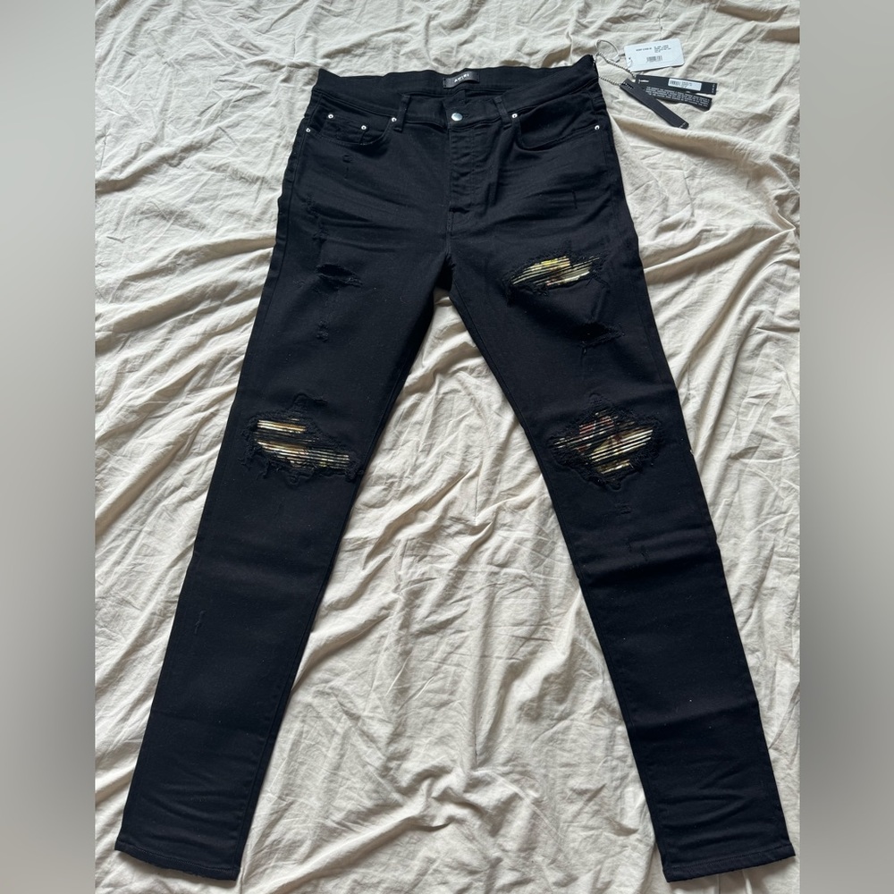 Brand New Black Men Amiri Jeans